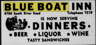 Candles (Blue Boat Inn) - Oct 1945 Early Mention As Blue Boat Inn